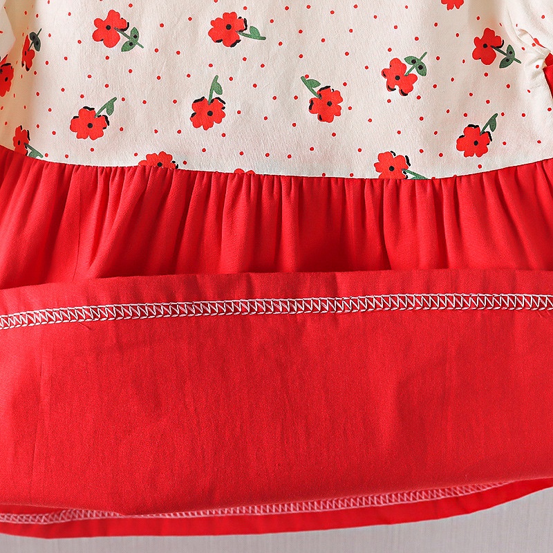 Đầm Tay Dài Thời Trang Năm Mới Xinh Xắn Dành Cho Bé Gái 0-4 Tuổi