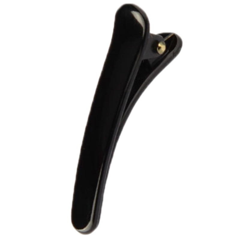 1 Kẹp Tóc Đơn Bằng Nhựa Màu Đen Chuyên Dụng Cho Nữ