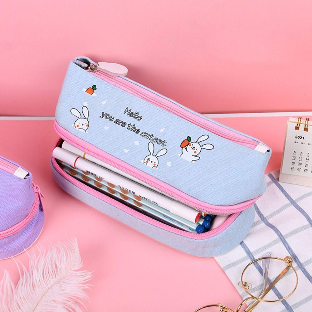 Túi Đựng Bút Hai Lớp Sức Chứa Lớn Tiện Lợi Dễ Sử Dụng