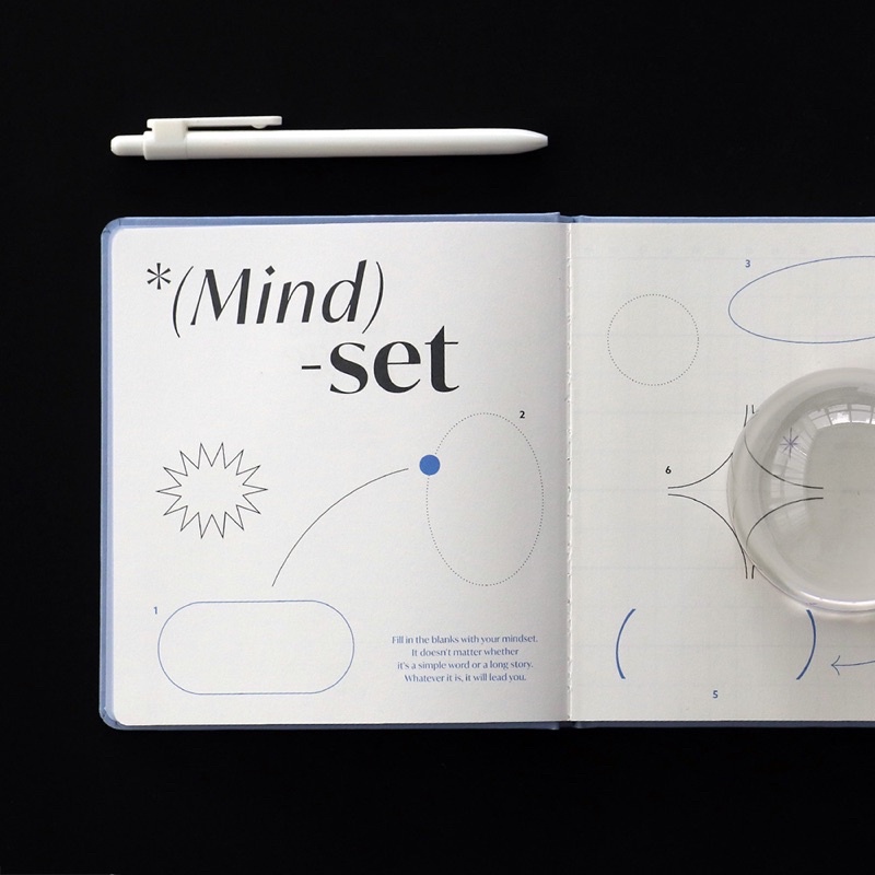 Sổ Planner ICONIC Turn the page diary vuông 6 tháng - lập kế hoạch theo tuần/ tháng