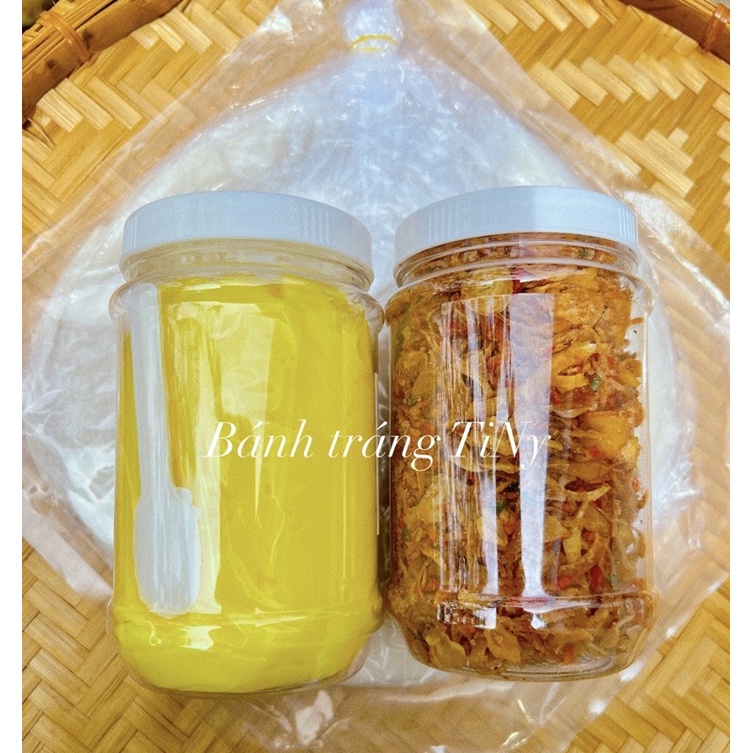 COMBO HƠN 1KG GỒM BÁNH TRÁNG PHƠI SƯƠNG + HỦ BƠ BỰ + HÀNH PHI MUỐI TÉP