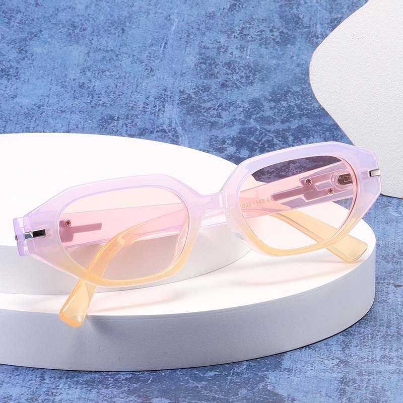 (JIUERBA) Kính Mát Gọng Nhỏ Đơn Giản Thời Trang Phương Tây Phong Cách Hip Hop