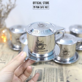 Phin pha cà phê inox 430 size 7 đế rời [Khách khắc logo vui lòng liên hệ shop trước khi đặt hàng]