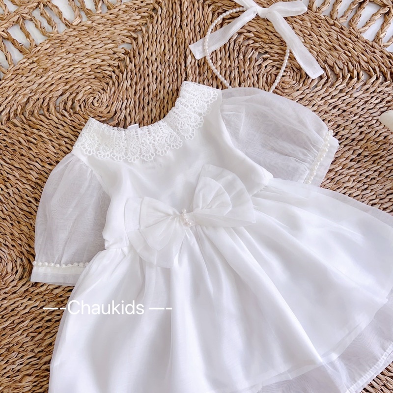 NGỌC BÈO Váy tặng nơ cho bé gái mã 63075