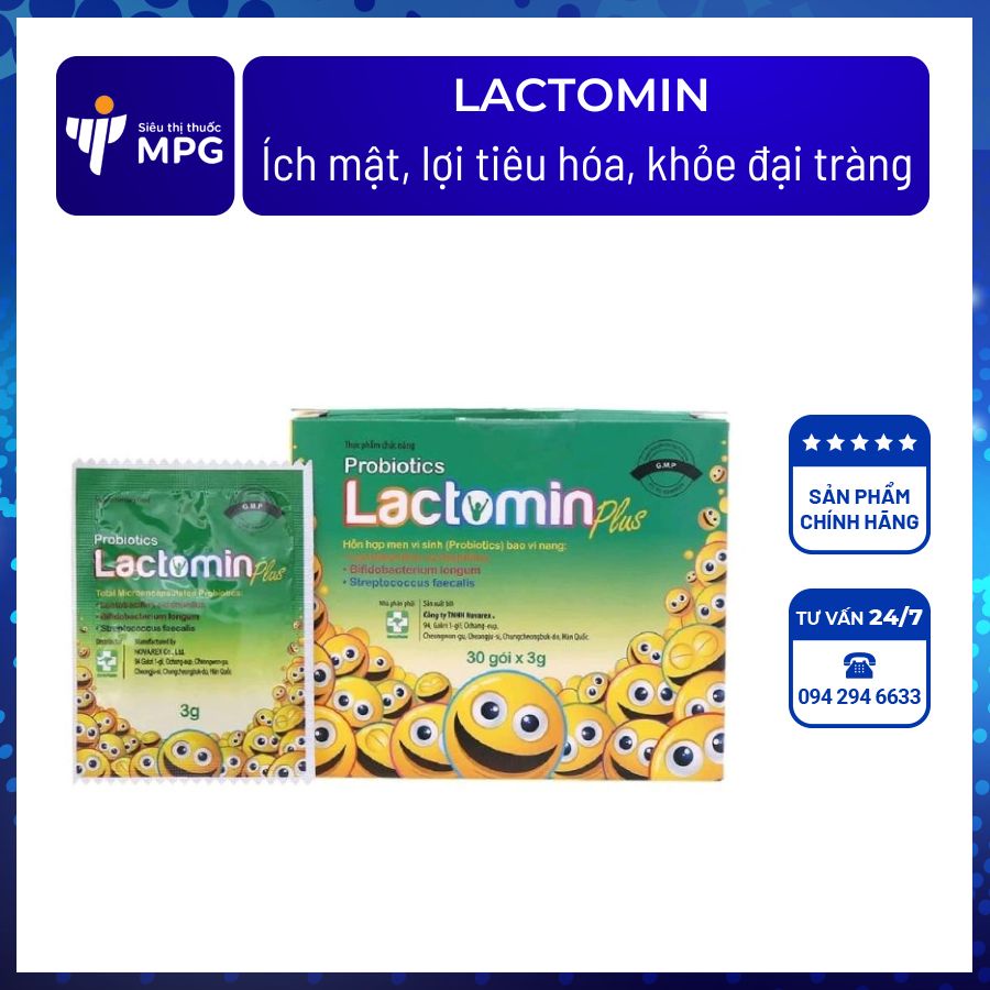 Men vi sinh Lactomin Plus (30 gói x3g)