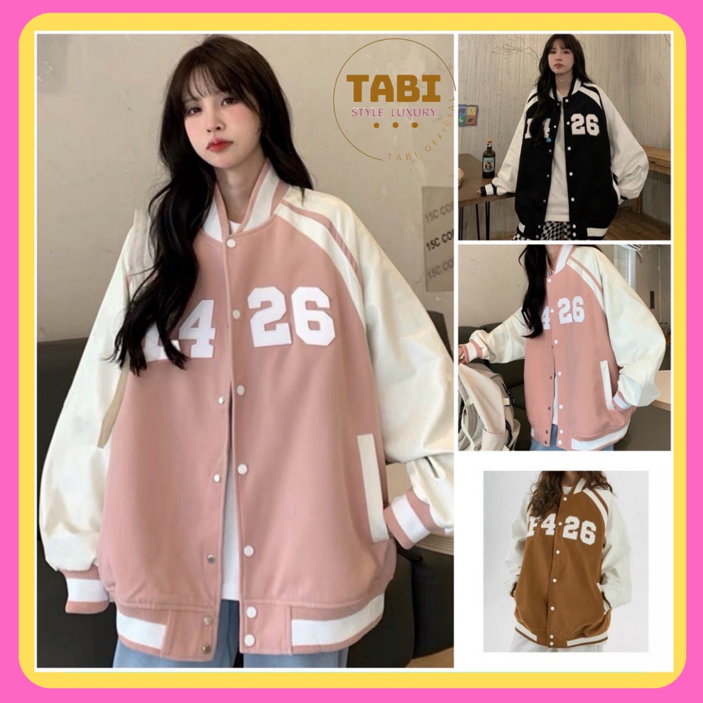Áo Khoác Bomber F4 26 - Áo Khoác Nam Nữ - Áo Khoác Unisex Chất Da Lộn 2 Lớp Form Rộng - TaBi Official