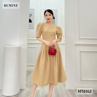Đầm cổ tròn ly tùng BEMINE MT6142