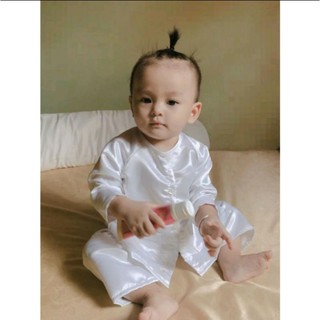 Bộ bà ba trắng cho bé trai bé gái