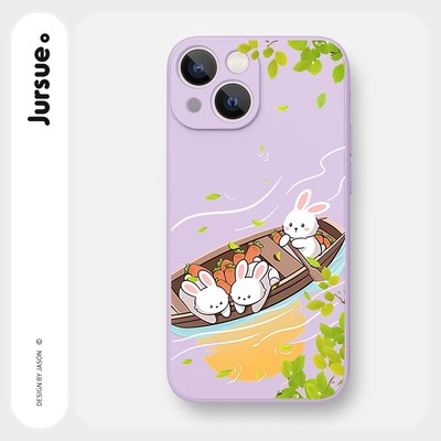 Ốp lưng JURSUE mềm hình hoạt hình dễ thương đẹp độc lạ Cho iPhone 17 16 15 14 13 12 11 Pro Max SE 2020 X XR XS ip 8 7 Plus Y2607