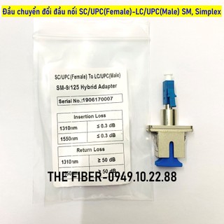 Đầu chuyển đổi đầu nối sc/upc-lc/upc singlemode, simplex