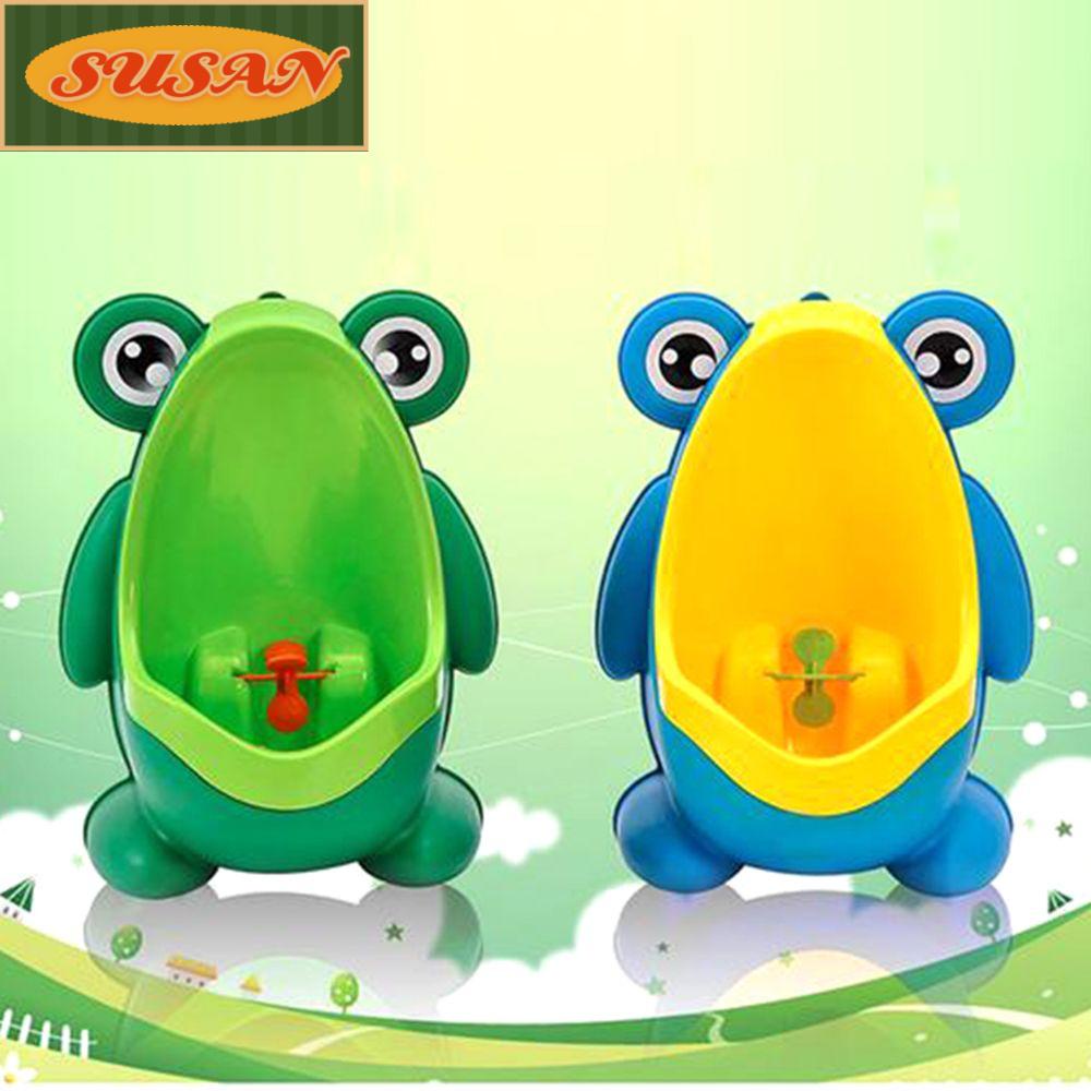 Bồn tiểu đứng hình ếch có giác hút gắn tường nhiều màu sắc có thể tháo rời cho bé trai