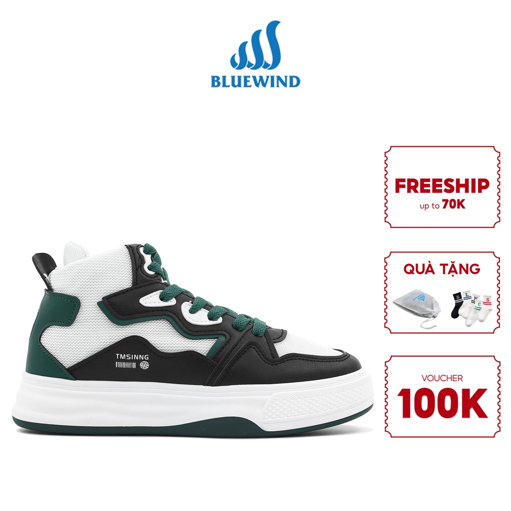 Giày Sneaker Thể Thao Nữ Thời Trang Cao Cổ Đế Mềm BLUEWIND 68841