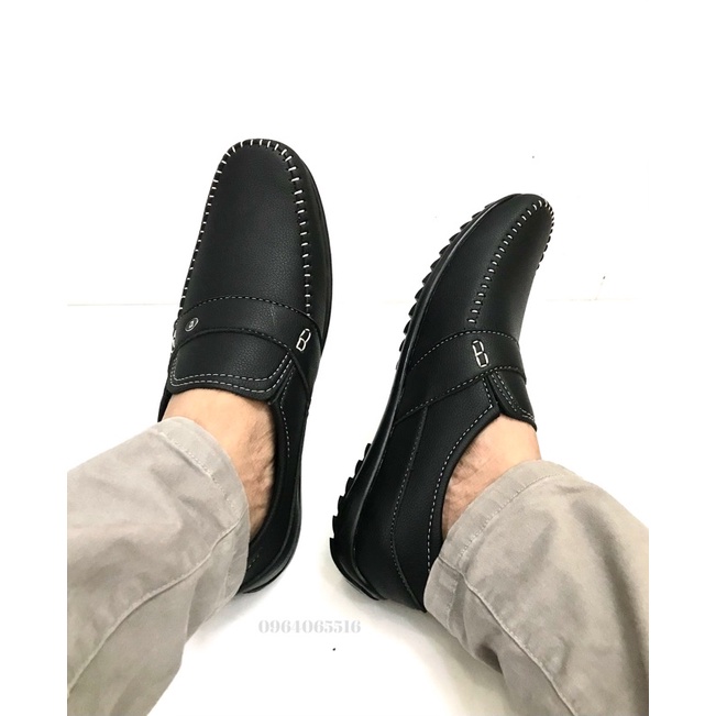 Giày mọi nam da mềm..kiểu dáng đẹp..size từ 39-44..mã GM06..màu đen..mẫu mới nhất hiện nay