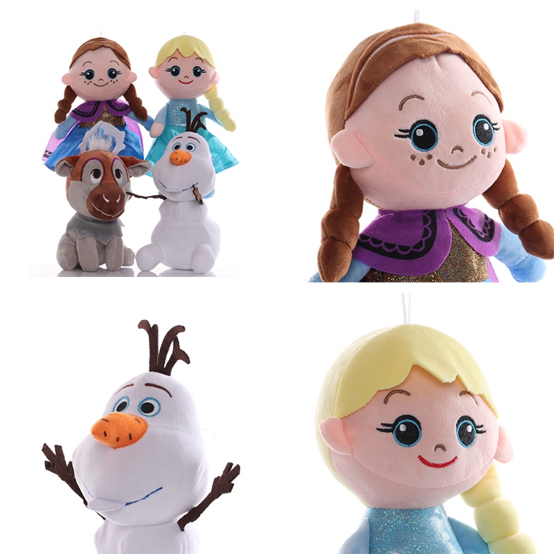 Búp Bê Nhồi Bông Hình Công Chúa Elsa &amp; anna Disney Frozen 2