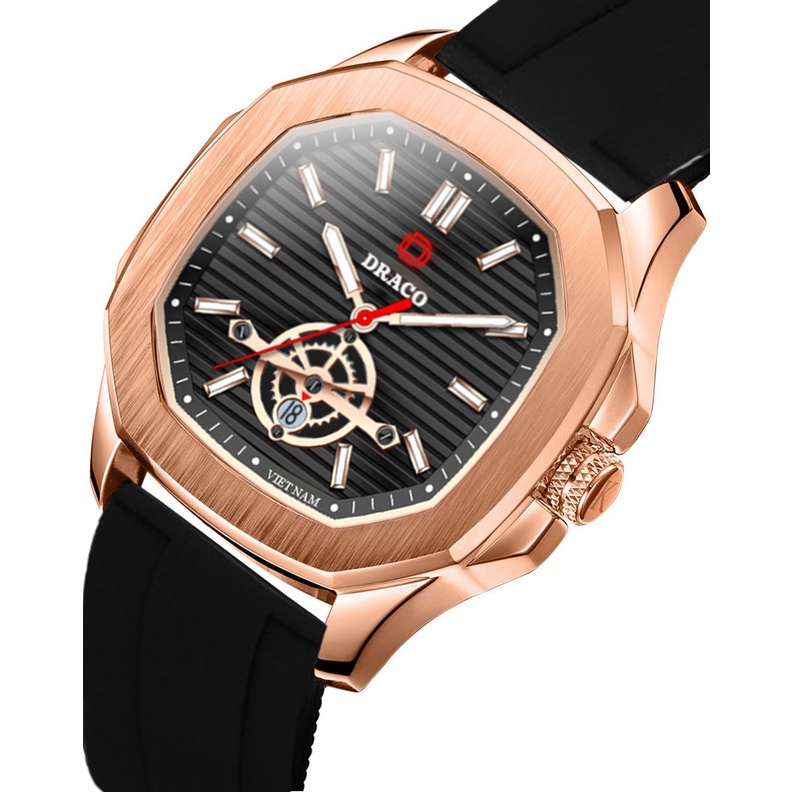 Đồng Hồ Nam - Thương Hiệu Việt Draco D22-DD06 - &quot; Decision&quot; Vàng - thời trang nam thể thao