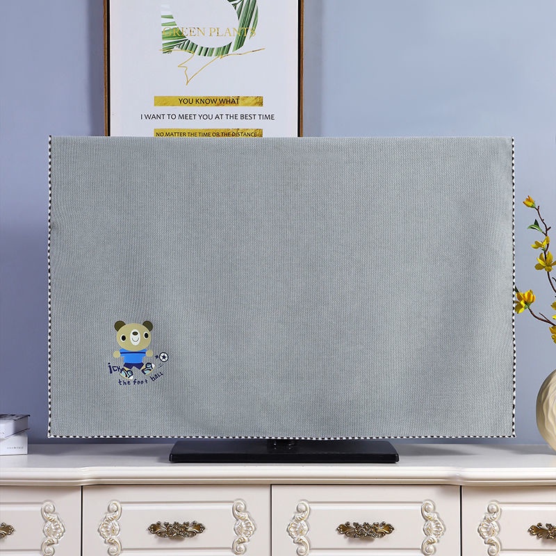 Vỏ Bọc TV LCD 65 / 70 / 75 / Inch Bằng Vải Chenille Chống Bụi Trang Trí Nhà Cửa