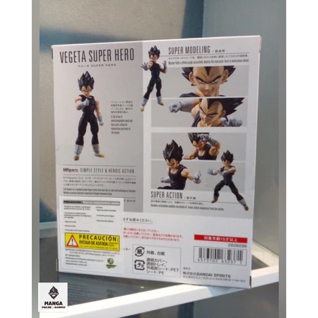 SHF Bandai Vegeta Super Hero- Mô hình Dragon Ball