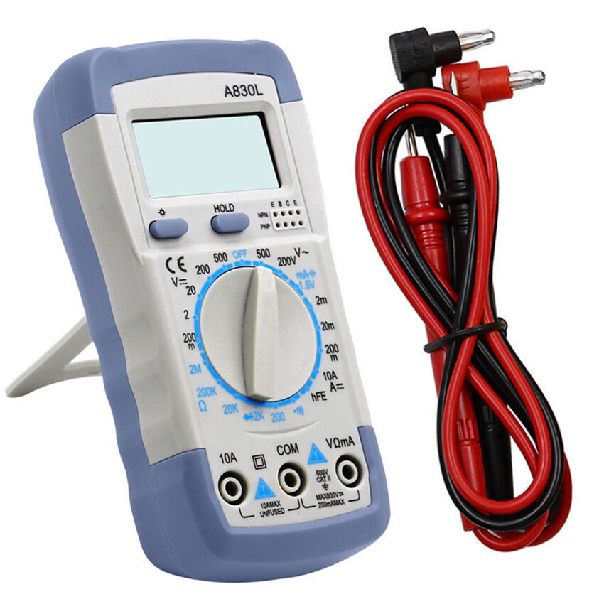 Đồng Hồ Vạn Năng Kỹ Thuật Số LCD A830L có khả năng đo nhanh và độ chính xác cao nút vặn điều chỉnh - BH UY TÍN