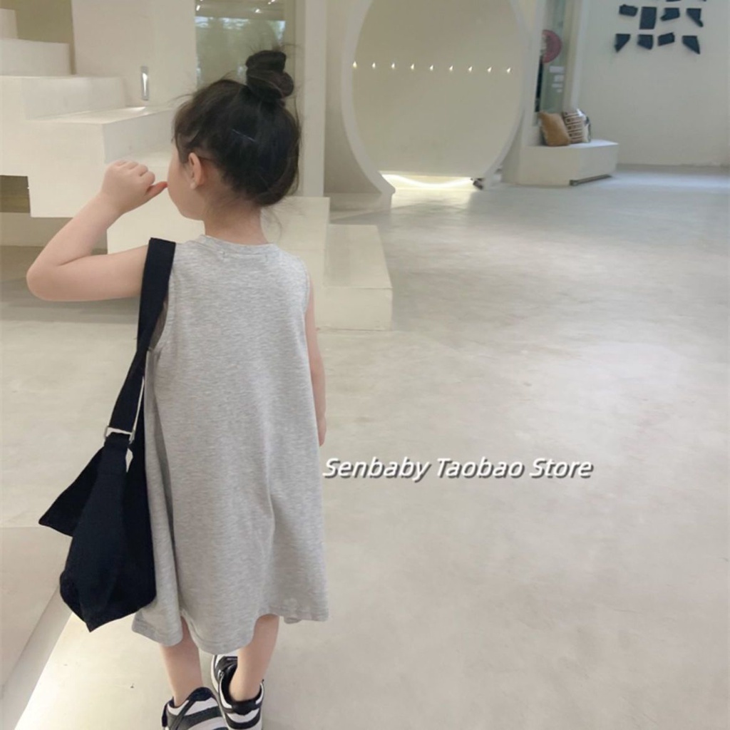 Áo Thun 100% Cotton Tay Ngắn Phong Cách Hàn Quốc Thời Trang Mùa Hè Cho Bé Gái