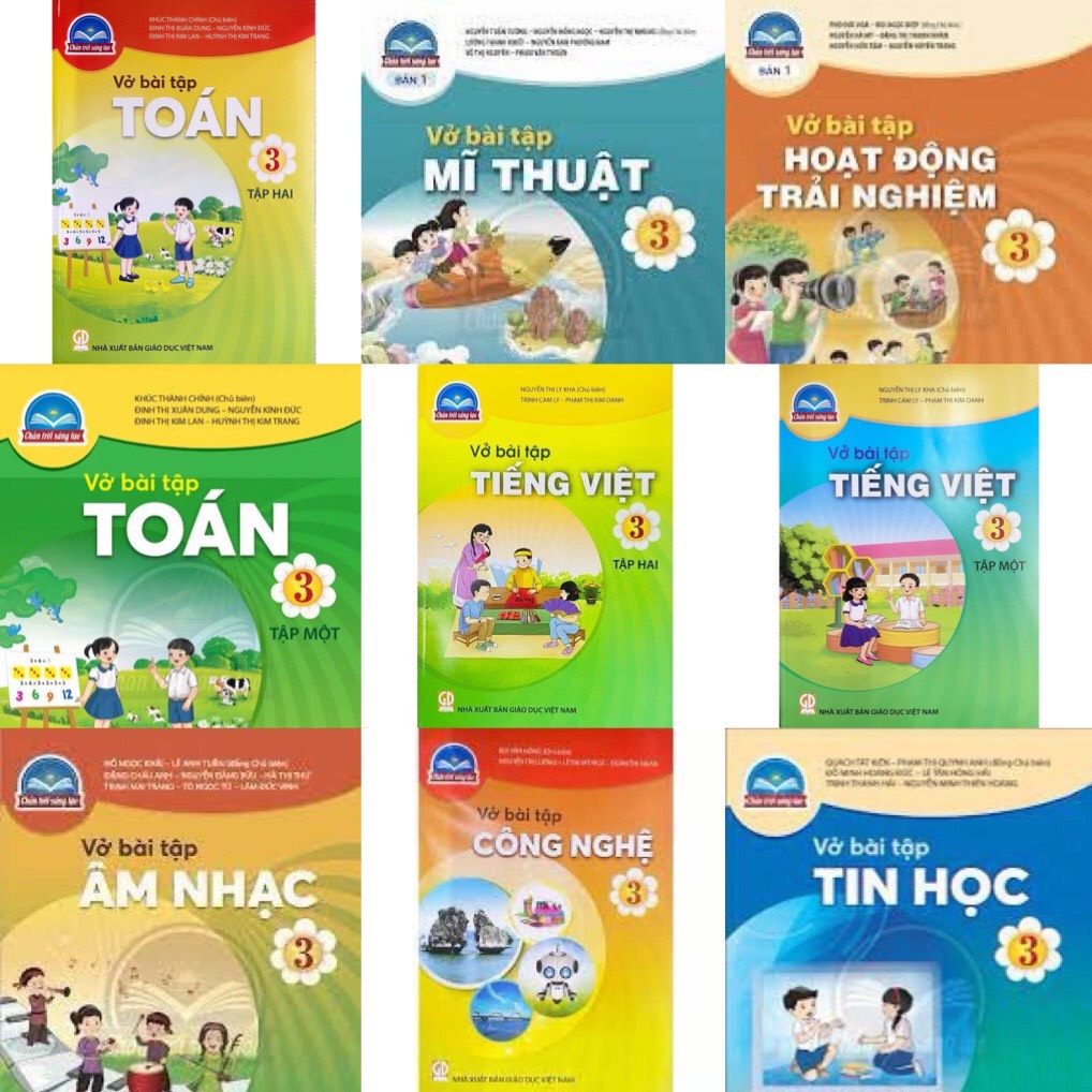 vở tập lớp 3 chân trời sáng tạo