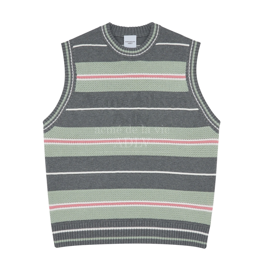 ADLV Embossing Logo Knitting Knit Vest