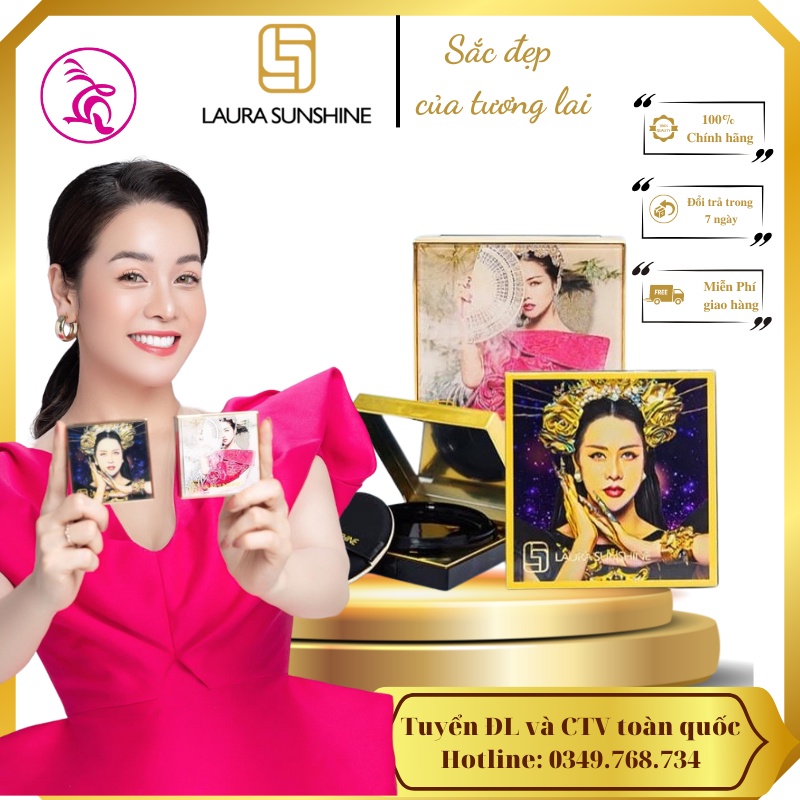 Phấn nước siêu mịn Nhật Kim Anh - Cushion laura sunshine Magic Smooth SPF30 PA+++