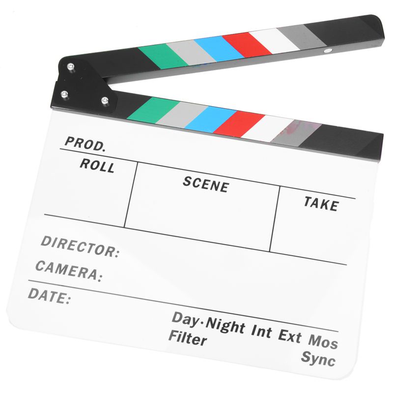 Bảng Clapperboard Nhiều Màu Sắc Bằng Acrylic Để Chơi Trò Chơi