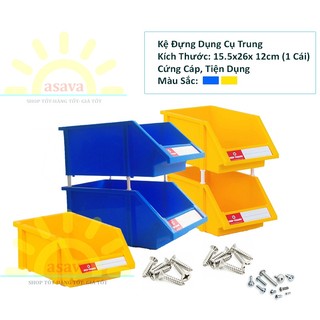Kệ nhựa đựng dụng cụ, ốc vít, phụ kiện, linh kiện cỡ trung, cứng cáp, tiện dụng- gia dụng asava.