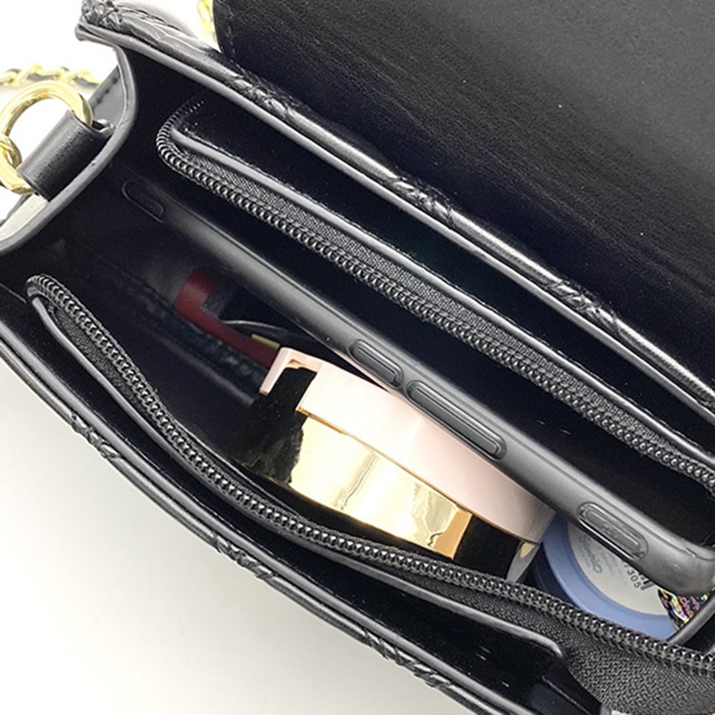 IELGY Túi Đeo Chéo Dây Xích Hình Thoi Thời Trang Cho Nữ