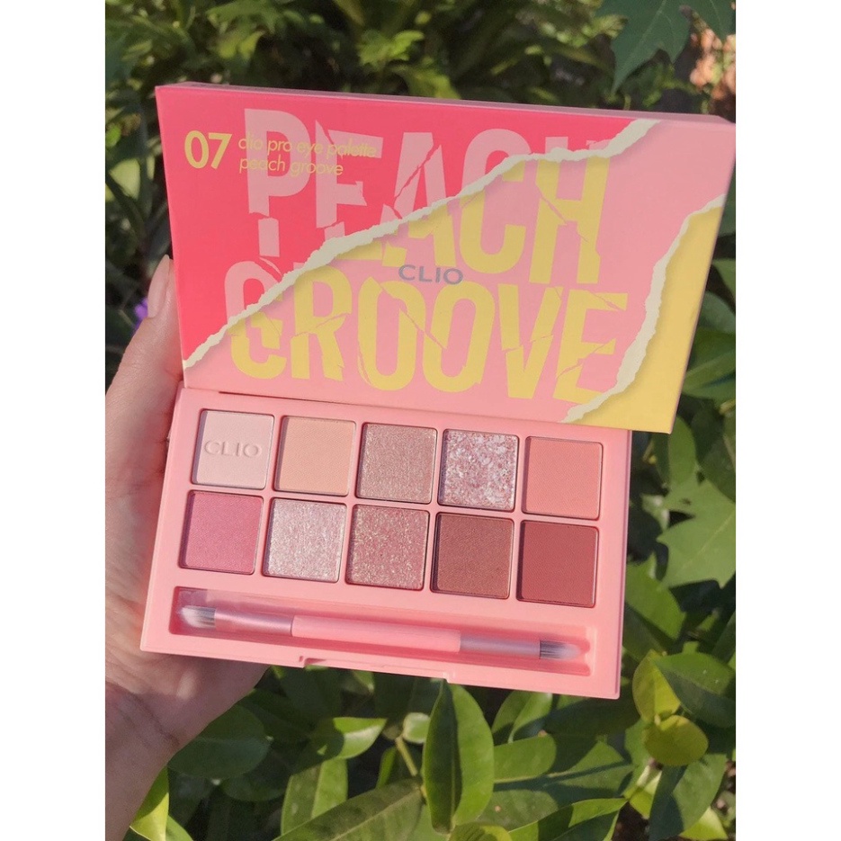 Bảng phấn mắt Clio Pro Eye Palette 10 mắt lì nhũ xinh, bám màu siêu tốt chính hãng Halomi TRANCI