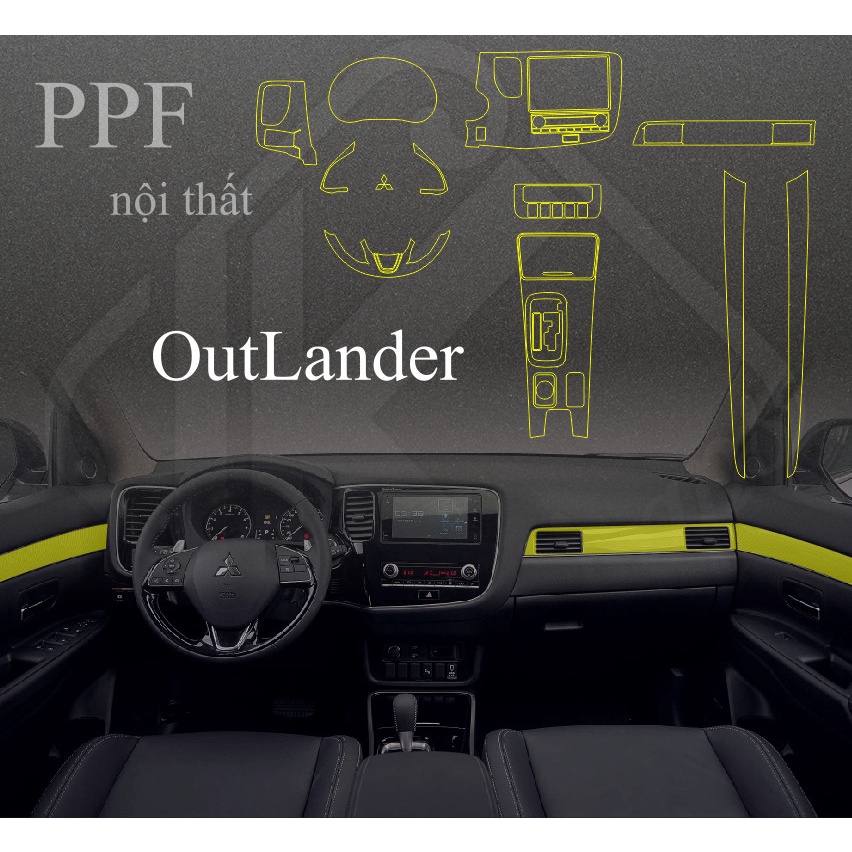 PPF Nội thất Outlander 2020 – Film bảo vệ nội thất Paint Protection Film