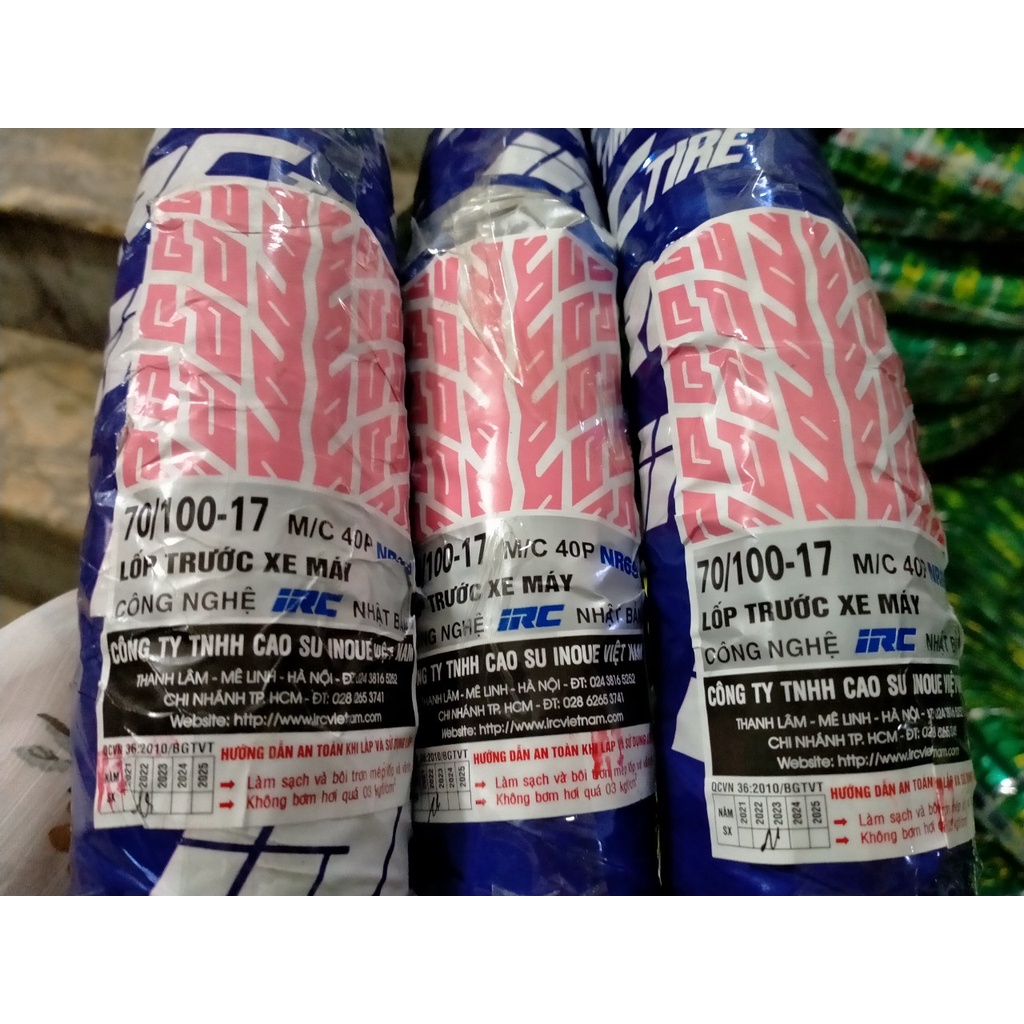 VỎ (LỐP) XE MÁY FUTURE II/ WAVE RS/ WAVE RSX/ WAVE 110 IRC