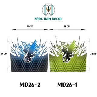 TEM DÁN MỎ DÈ TRƯỚC SAU XE MÁY