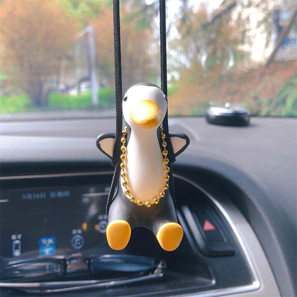 Phụ Kiện Trang Trí Nội Thất Xe Hơi D6Q1 Hình Chú Heo / Chim Cánh Cụt Đáng Yêu