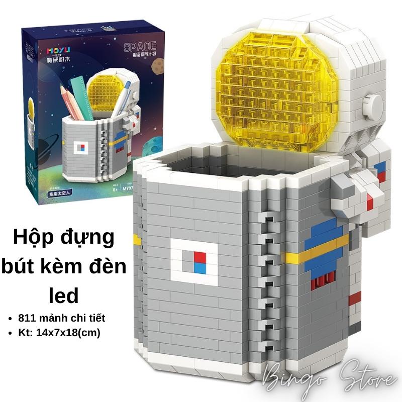 BỘ SƯU TẬP MÔ HÌNH LẮP RÁP HỘP BÚT PHI HÀNH GIA KÈM ĐÈN LED