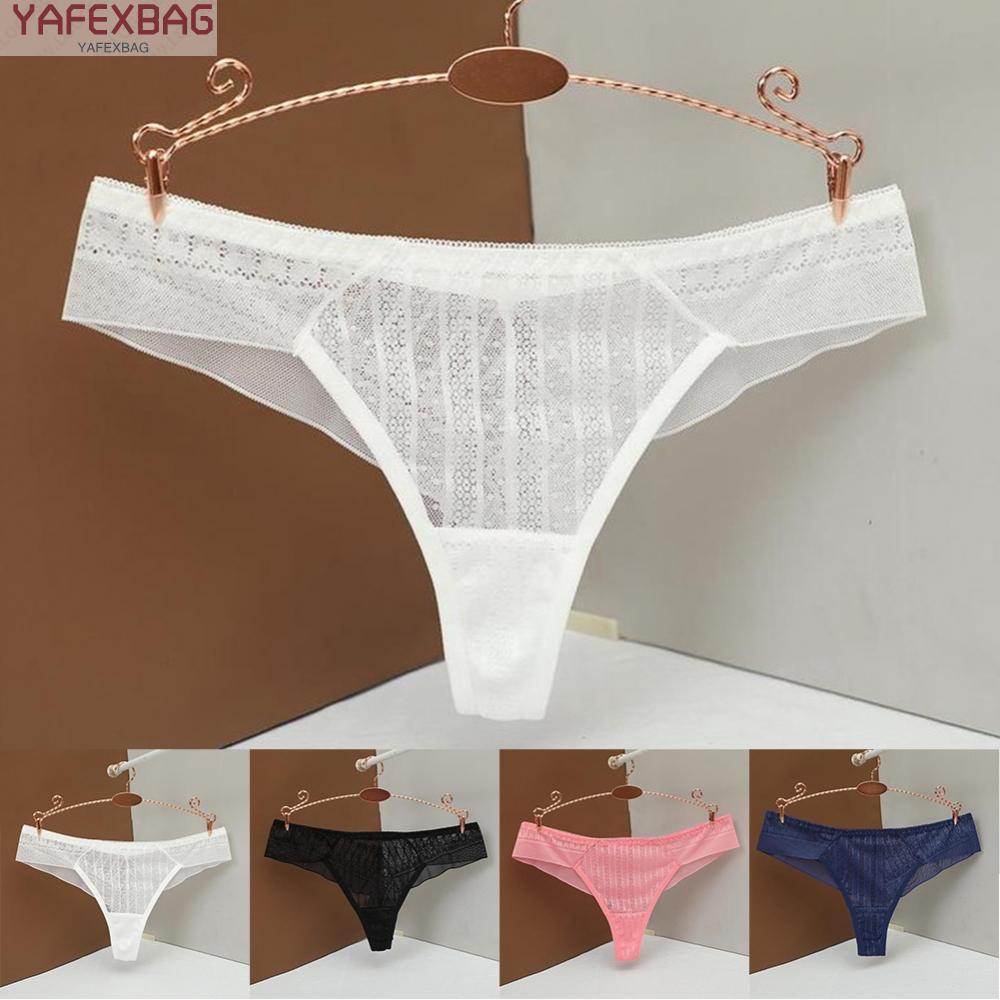 Women Elastic Thong G-string Panties Sexy Mesh See Though Lingerie Underwear