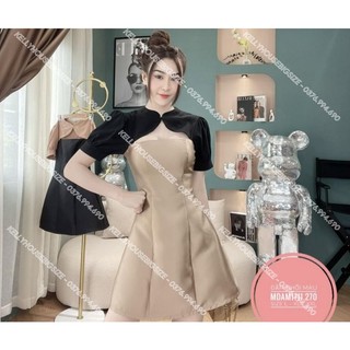 [Hàng Có Sẵn] Bigsize Đầm Phối Màu (Từ 55kg đến 90kg)