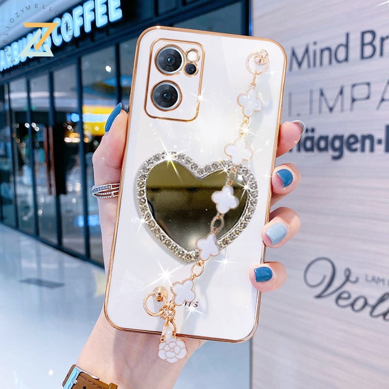 VIVO Y27 Y36 V27 V25 V23 Y22 Y35 Y02S Y21 Y33S Y21A Y15 Y17 Y12A Y16 Y21 Y12S Y12 Y20 Y11 Y01 Y15S V17 V19 Vỏ điện thoại silicon hình vòng tay gương tình yêu sang trọng cao cấp