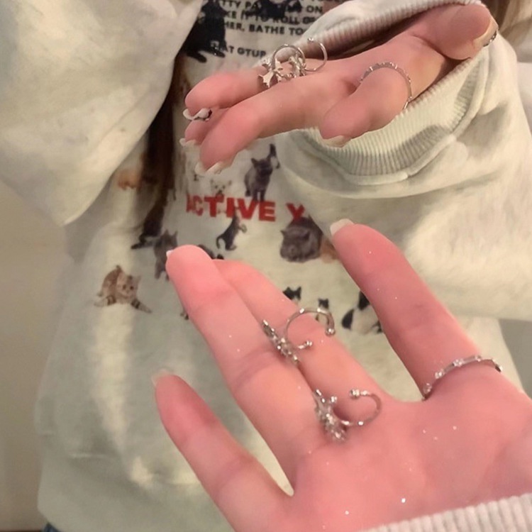 Bông tai dành cho nữ mạ bạc 925 thiết kế mặt hình thánh giá siêu cá tính bao ngầu phong cách Âu Mỹ Boho