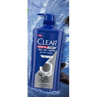 Tắm gội clear men 630g