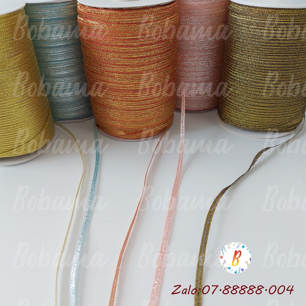 Ruy Băng Kim Tuyến kích thước 4mm cuộn 20 mét