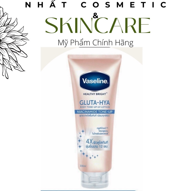 [TUÝP] Dưỡng Thể Vaseline 4X Thái Lan (Chống Nắng Trắng Da Tức Thì Vaseline Healthy Bright Gluta-Hya