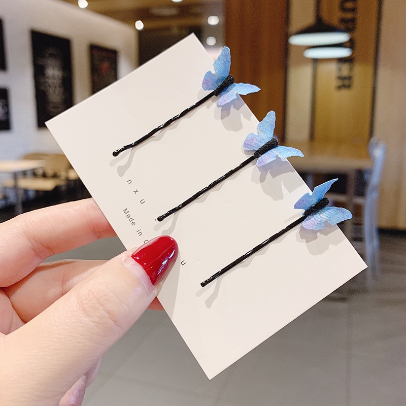 Kẹp Tóc Nơ Màu Gradient Dễ Thương Phong Cách Hàn Quốc Cho Bé Gái