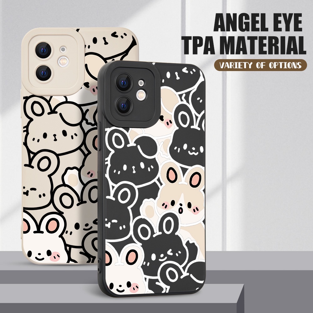 Ốp Điện Thoại TPU Hình Thỏ Cho VIVO Y12S Y12 Y20 Y91C Y21S Y21 Y15S V9 V20 Y15 Y17 Y30 Y50 Y15A Y12A Y20i Y20S #Ty023