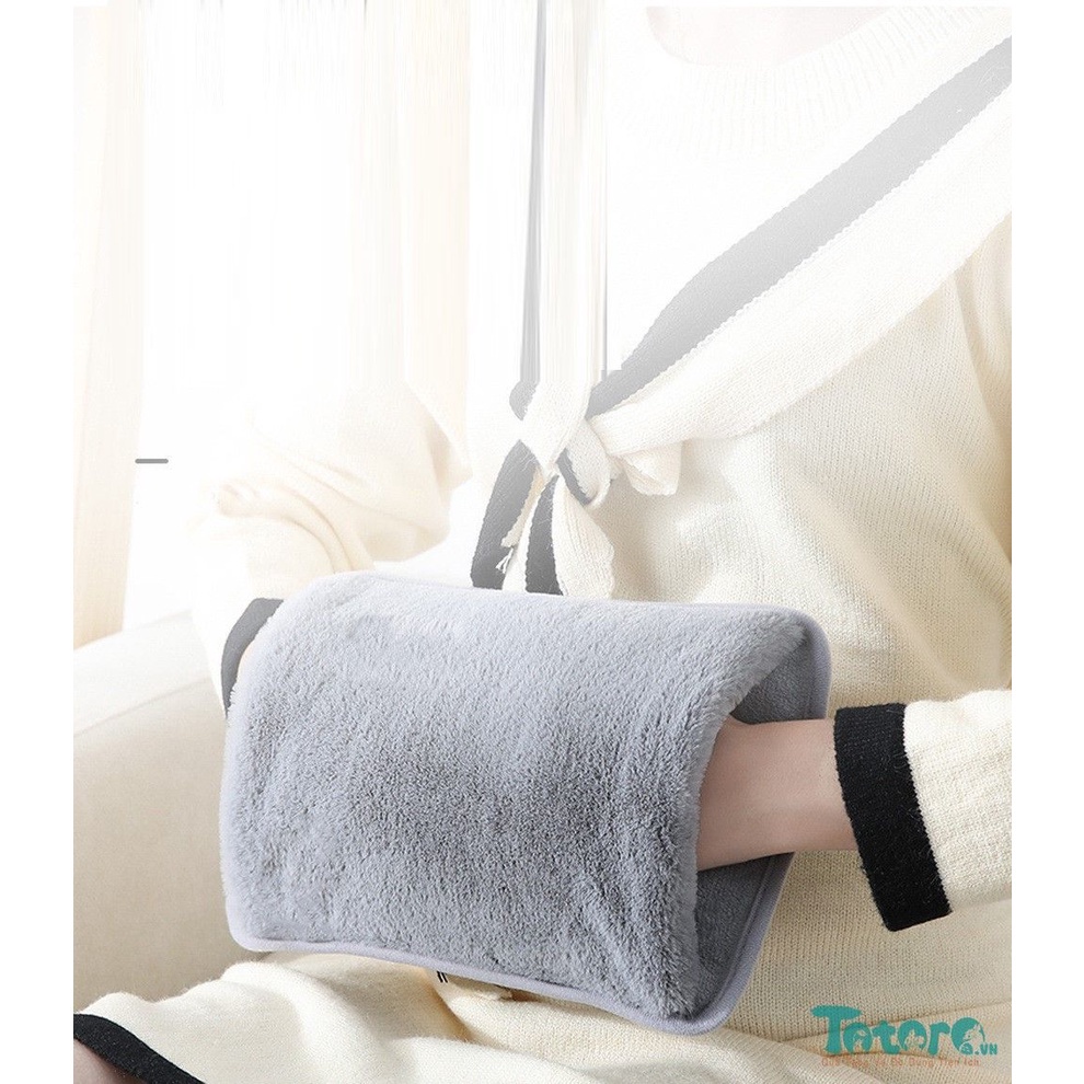 Túi sưởi điện lông dài mịn Nhóc Khủng Long - Hoa Cúc - Thú cưng