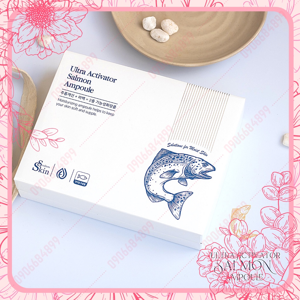 Tinh chất Tế bào gốc ⭐ SOULTEM SKIN ⭐ SOULTEM SKIN ULTRA ACTIVATOR SALMON AMPOULE