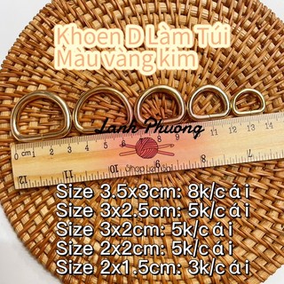 Khoen D Phụ Kiện Túi Đủ Size (2 cái)