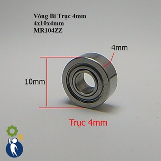 Vòng Bi Trục 4mm kích thước 4x10x4mm