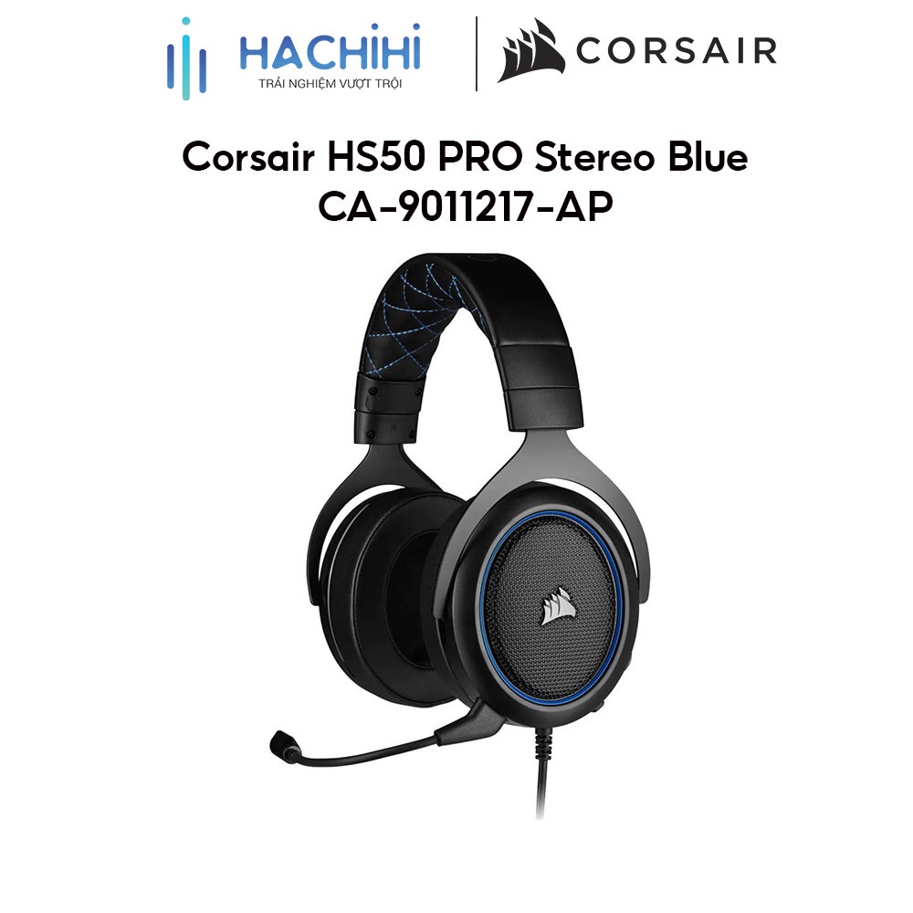 Tai nghe Corsair HS50 PRO Stereo Blue CA-9011217-AP