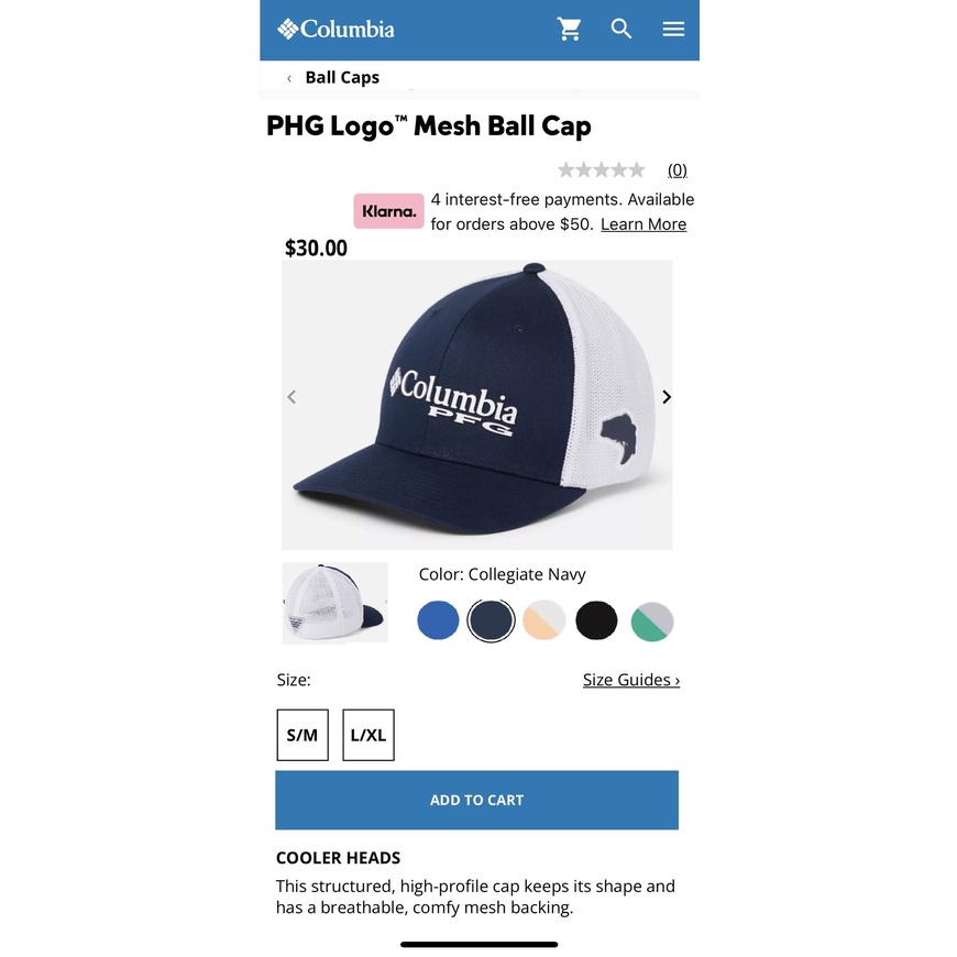 Nón lưỡi trai lưới thể thao navy xanh green neon thời trang,Mũ lưới bít đuôi Columbia logo con cá PFG cap